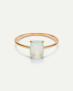 ANILLO BEATRIZ CALCEDONIA GOLD