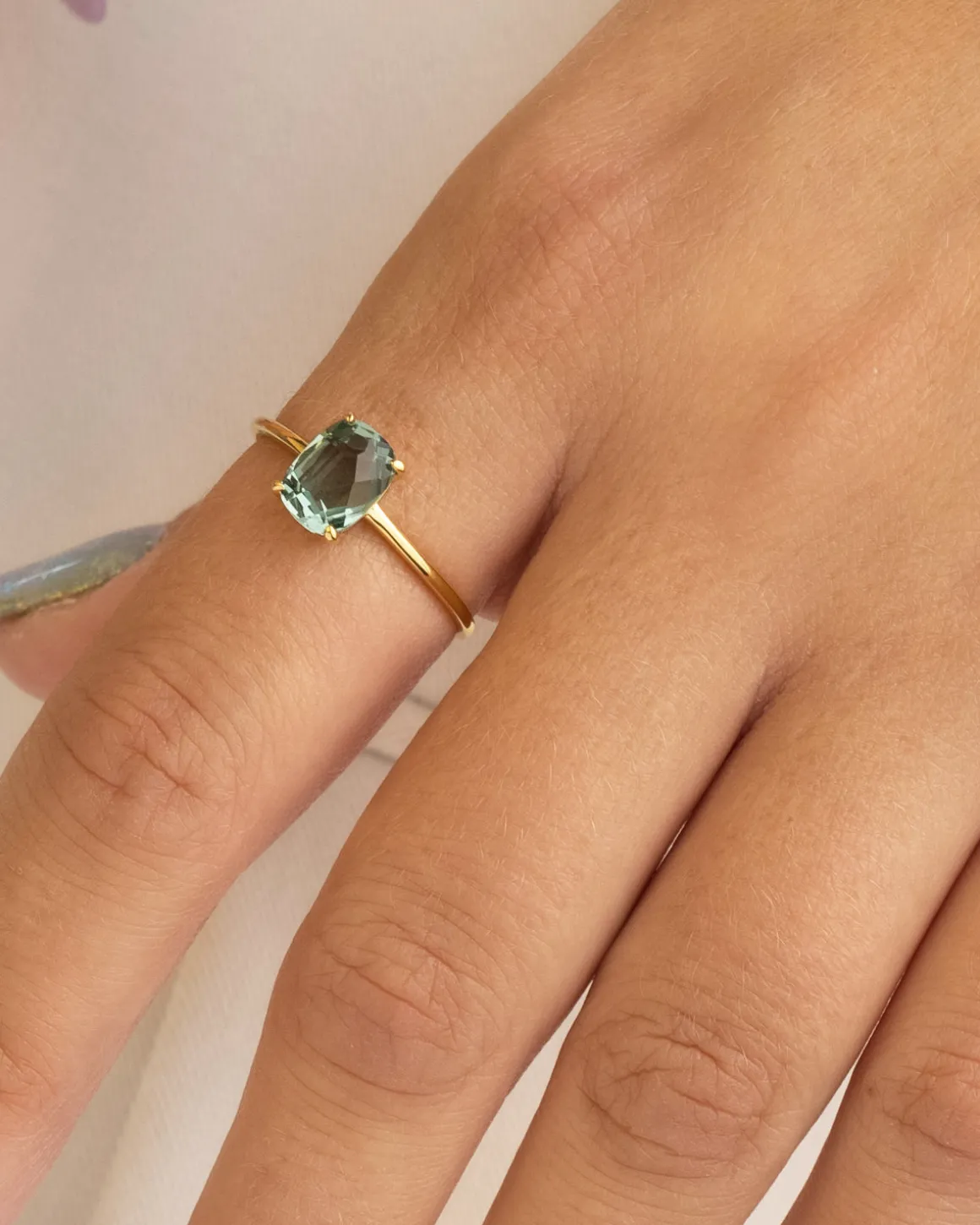 ANILLO BEATRIZ GREEN GOLD