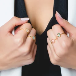 ANILLO BEATRIZ GREEN GOLD