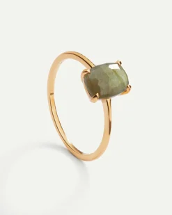 ANILLO BEATRIZ LABRADORITE GOLD