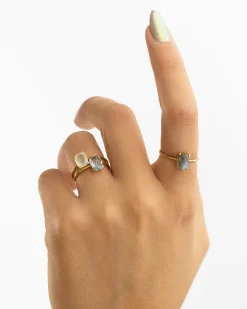 ANILLO BEATRIZ LABRADORITE GOLD
