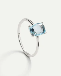 ANILLO BEATRIZ TOPAZ SILVER