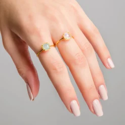 ANILLO NOOR MOONSTONE GOLD