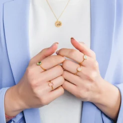 ANILLO NOOR MOONSTONE GOLD