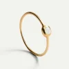 ANILLO PIEDRA BLANCA GOLD