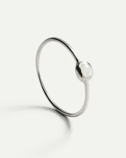 ANILLO PIEDRA BLANCA SILVER