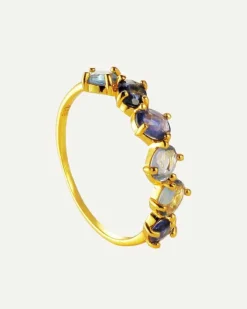 ANILLO SAPPHIRE BLUE GOLD