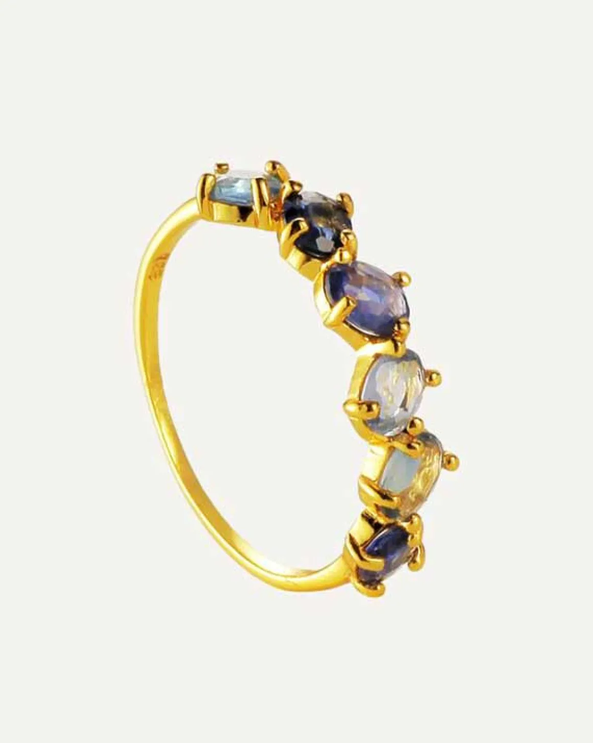 ANILLO SAPPHIRE BLUE GOLD
