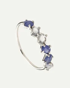 ANILLO SAPPHIRE BLUE SILVER
