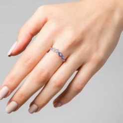 ANILLO SAPPHIRE BLUE SILVER