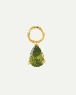 CHARM DROPS GREEN GOLD