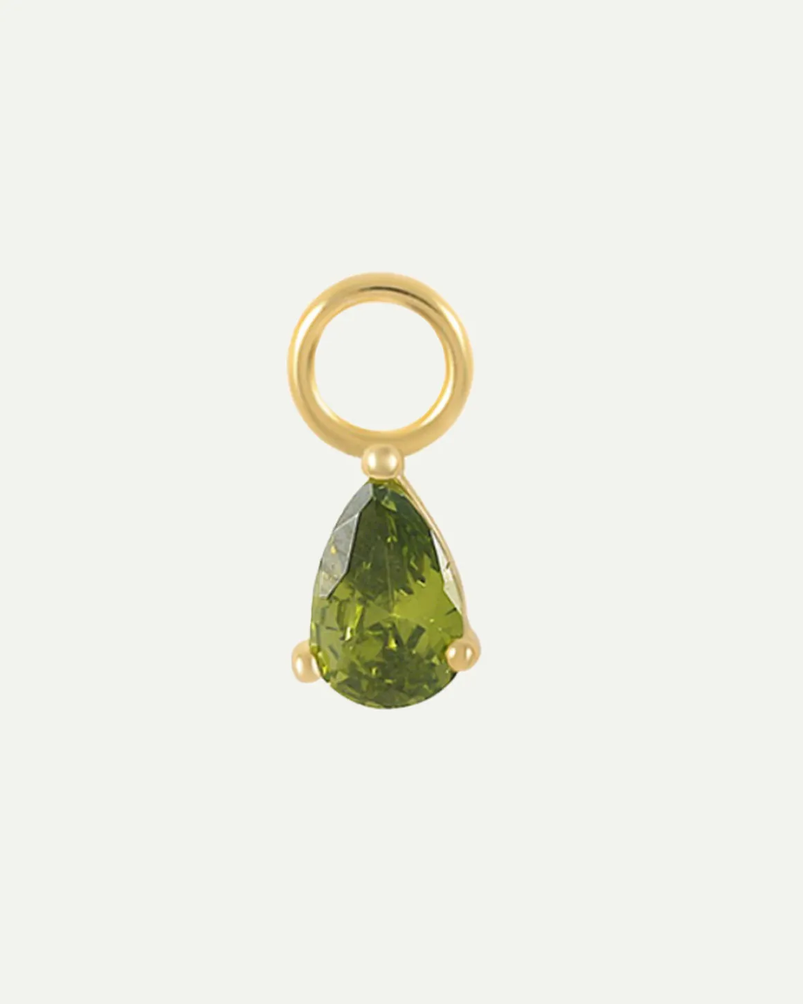 CHARM DROPS GREEN GOLD