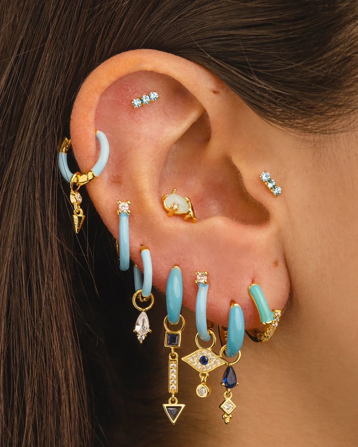 CHARM KLIM BLUE GOLD