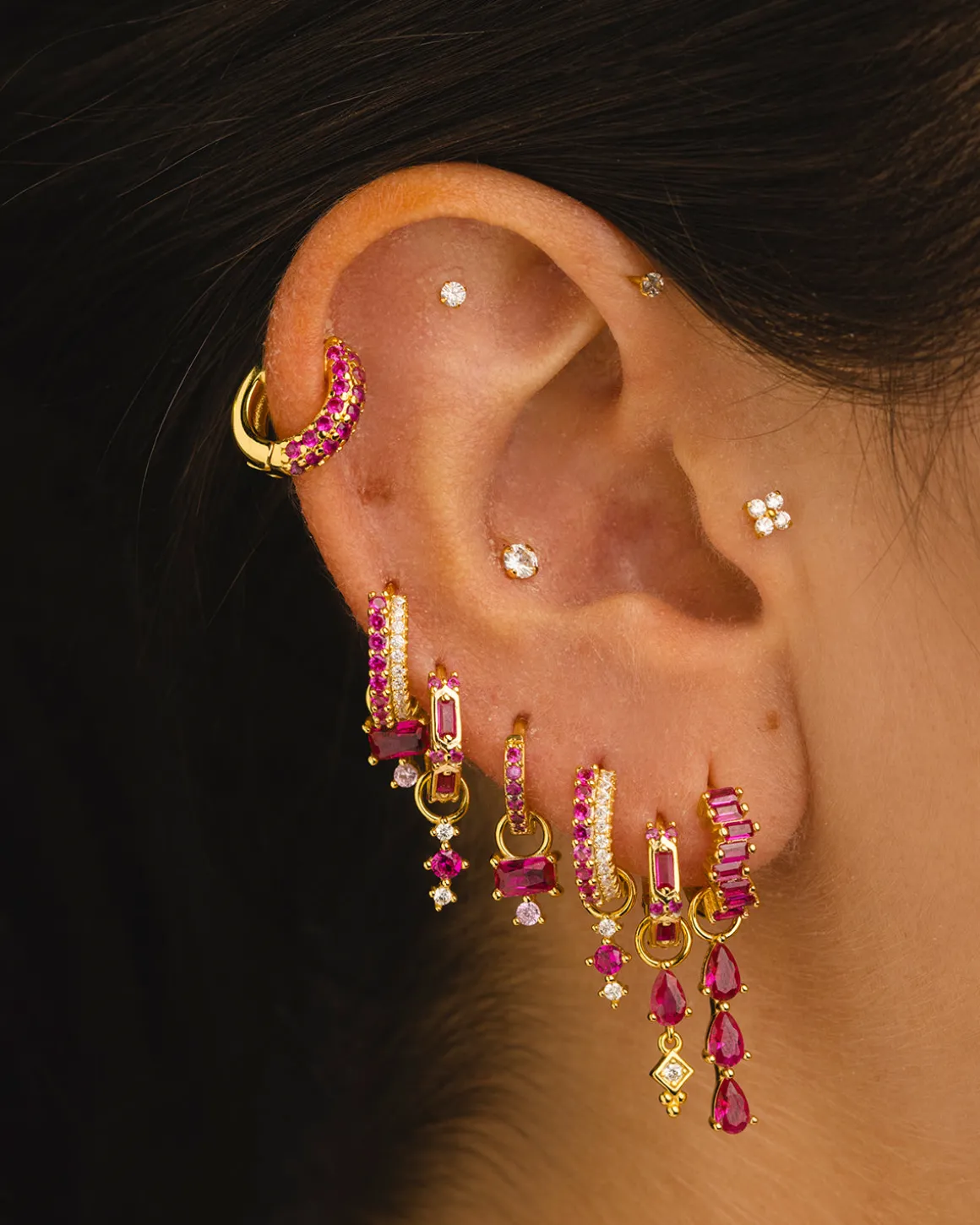 CHARM NORA PINK GOLD