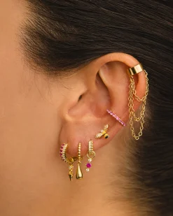 CHARM NORA PINK GOLD