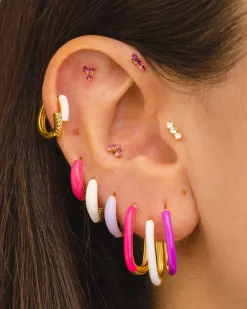 PENDIENTES ALTEA PURPLE GOLD