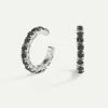 PENDIENTES ARLA BLACK SILVER