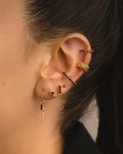 PENDIENTES ARLA BLACK SILVER