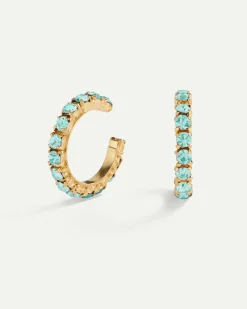 PENDIENTES ARLA BLUE LIGHT GOLD