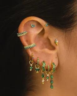 PENDIENTES ARLA GREEN LIGHT GOLD