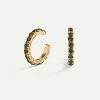 PENDIENTES ARLA MINI BLACK GOLD