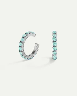 PENDIENTES ARLA MINI BLUE LIGHT SILVER