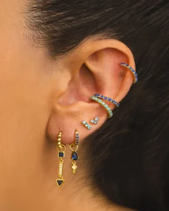 PENDIENTES ARLA MINI BLUE GOLD