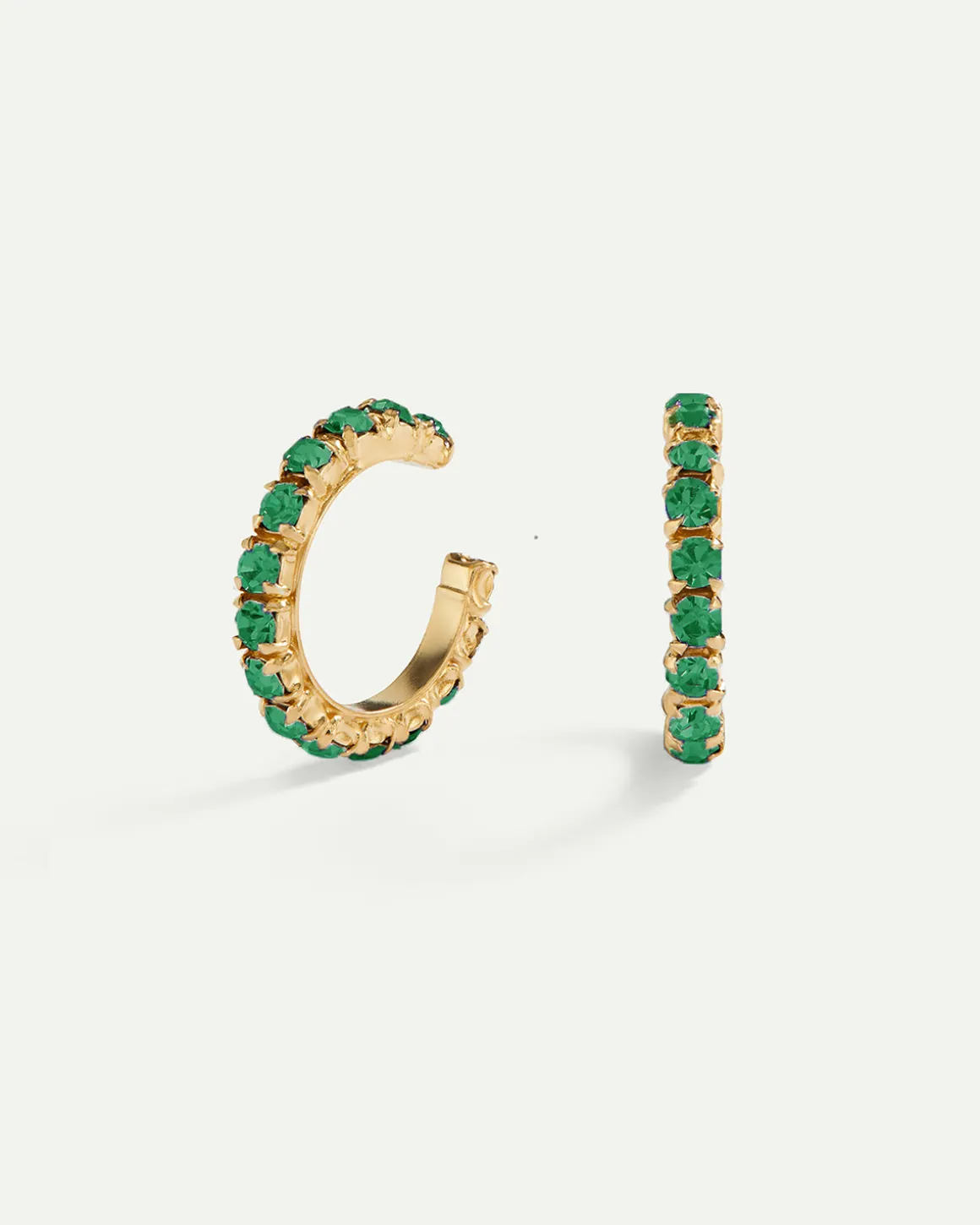 PENDIENTES ARLA MINI GREEN GOLD
