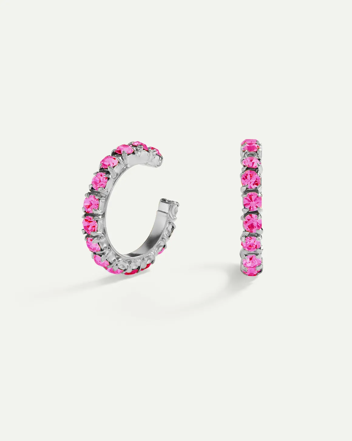 PENDIENTES ARLA MINI PINK SILVER