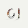 PENDIENTES ARLA MINI RAINBOW SILVER