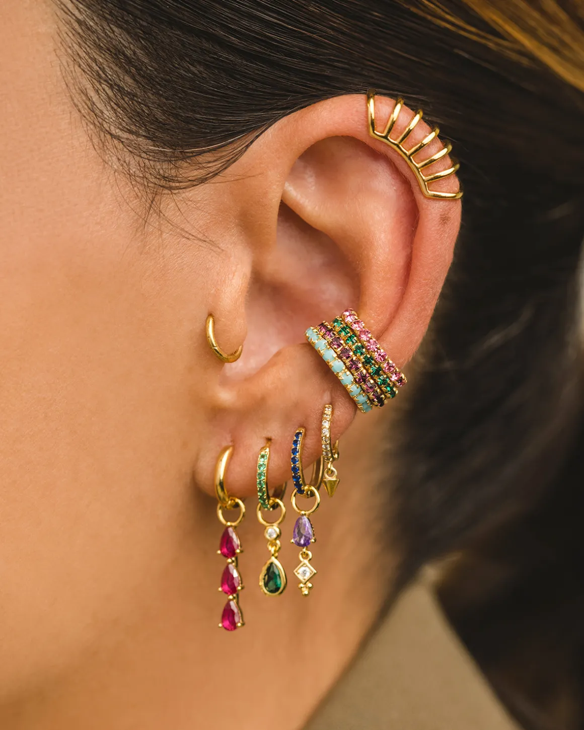 PENDIENTES ARLA PINK GOLD