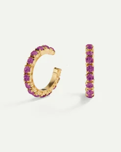 PENDIENTES ARLA PURPLE GOLD