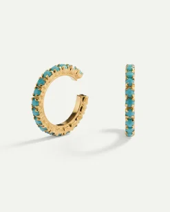 PENDIENTES ARLA TURQUOISE GOLD