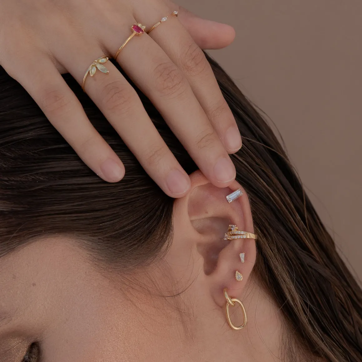 PENDIENTES BAGUETTE SILVER