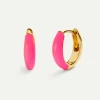 PENDIENTES BELMA FUCSIA GOLD
