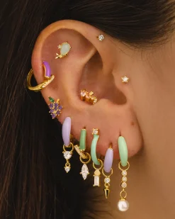 PENDIENTES BELMA GREEN GOLD