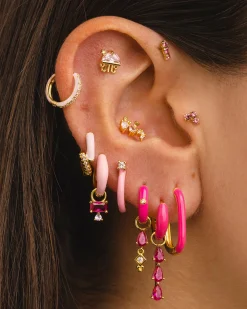PENDIENTES BELMA PINK GOLD