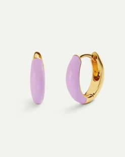PENDIENTES BELMA PURPLE GOLD