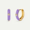 PENDIENTES CARA PURPLE GOLD