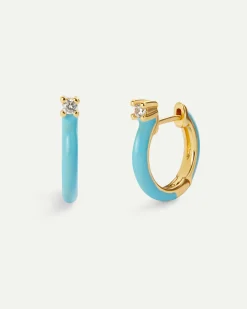 PENDIENTES CERES BLUE GOLD