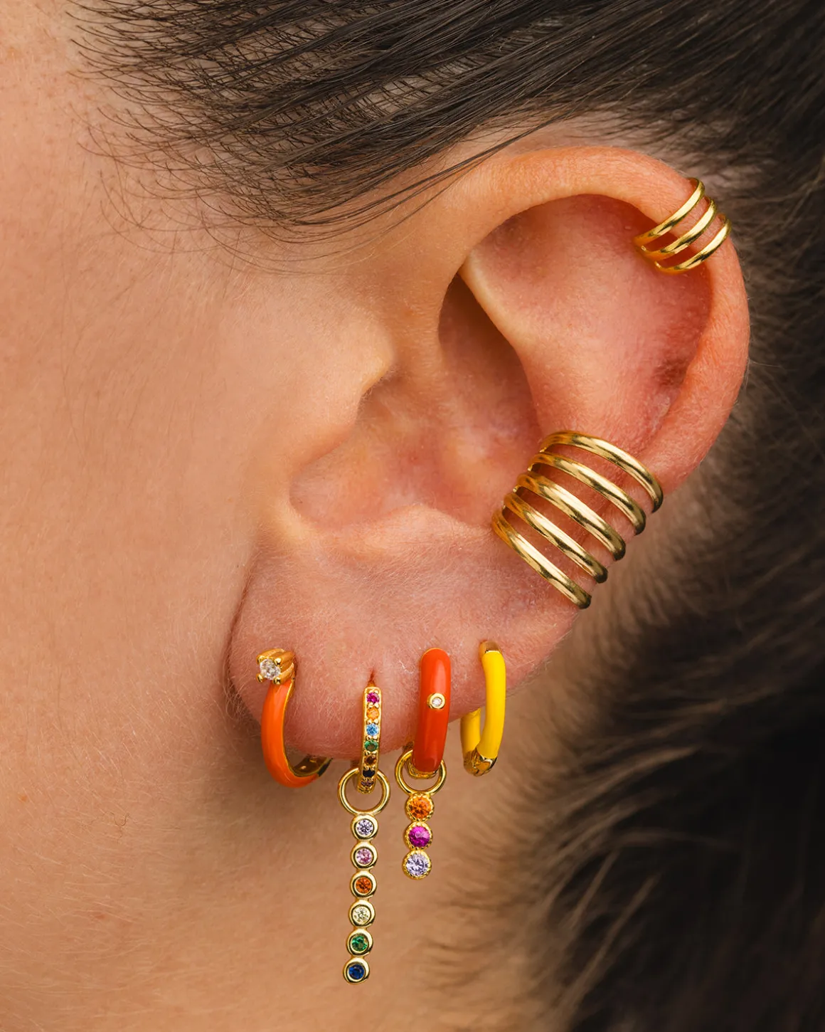 PENDIENTES CERES ORANGE GOLD