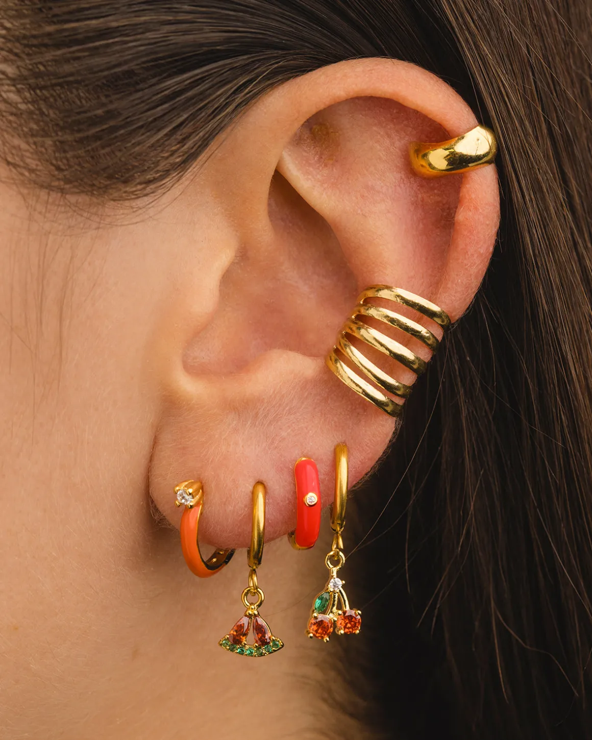 PENDIENTES CERES ORANGE GOLD
