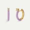 PENDIENTES CERES PURPLE GOLD