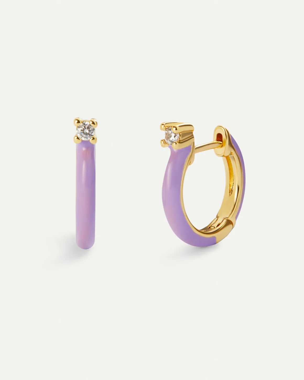 PENDIENTES CERES PURPLE GOLD