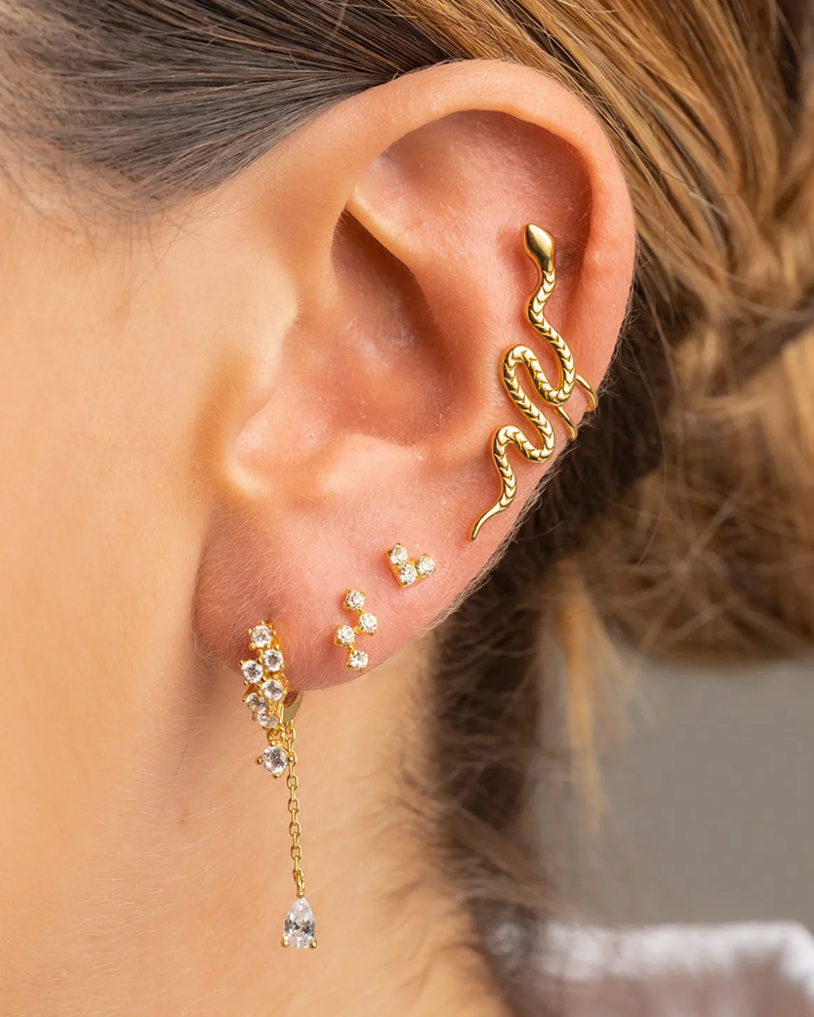 PENDIENTES CHAMPAGNE SILVER