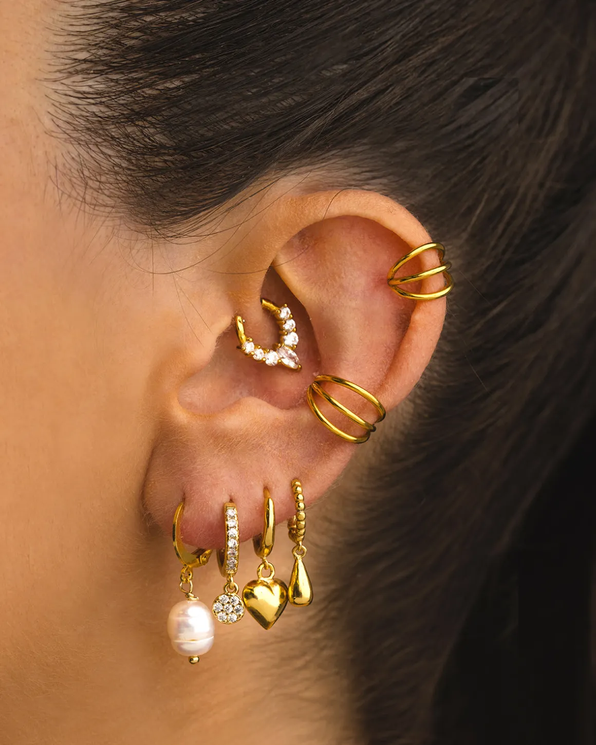 PENDIENTES COINS GOLD