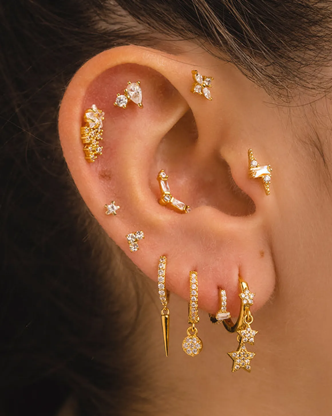 PENDIENTES COINS GOLD
