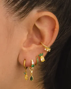 PENDIENTES DANA GREEN GOLD