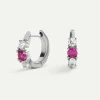 PENDIENTES DANA PINK SILVER