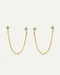 PENDIENTES DIMMER CHAIN GOLD